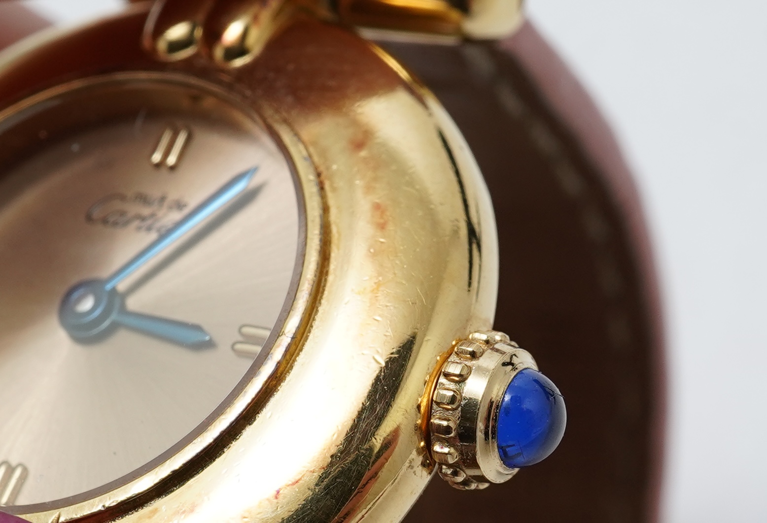 Cartier, a lady's silver gilt 'Must de Cartier Colisée' wristwatch, ref. 590002